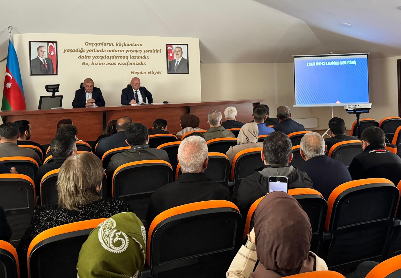 Keçmiş məcburi köçkünlər növbəti dəfə maarifləndirildi - FOTOLAR